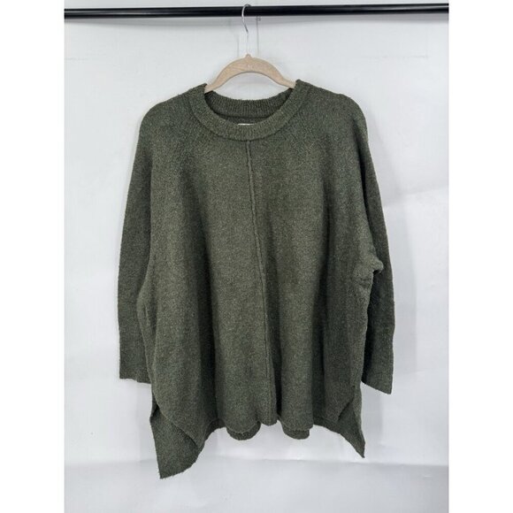 Lou & Grey Sweater Women Small Green Relaxed Boho Goblin Earth Fairy Minimalist - Picture 1 of 6